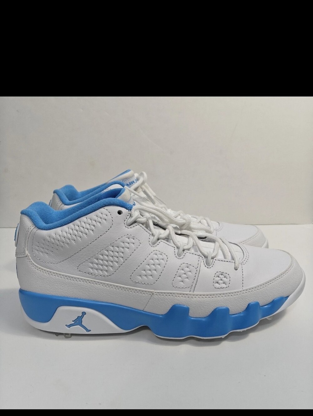 Air Jordan Size 10.5 Men Jordan 9 Retro Low Golf Shoe Cleats UNC Blue FJ5934-101